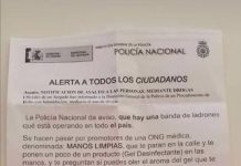 La Policía alerta sobre banda de estafadores