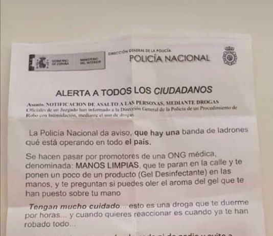 La Policía alerta sobre banda de estafadores