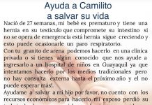 Ayudemos a Camilito para que sea operado