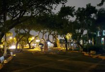 El parque de La Concordia lleva varias noches sin alumbrado