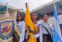 141 jóvenes del Campos Coello juraron su lealtad a la bandera