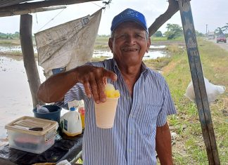 La sed en zonas agrícolas se calma con raspados caseros