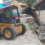 En la manzana B empezó la regeneración de peatonales